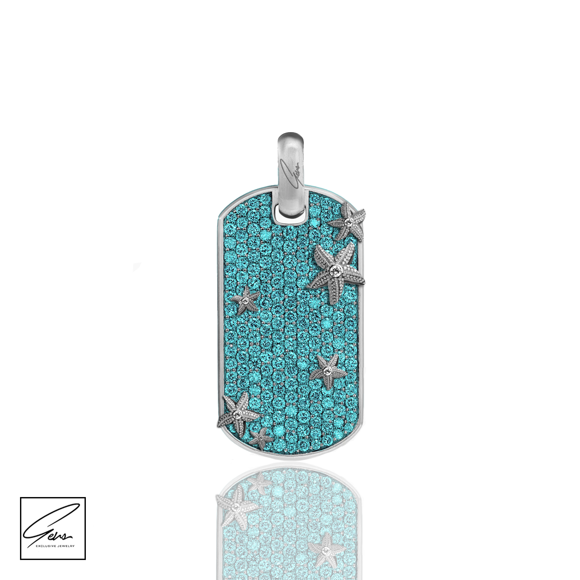 Azure Dog Tag