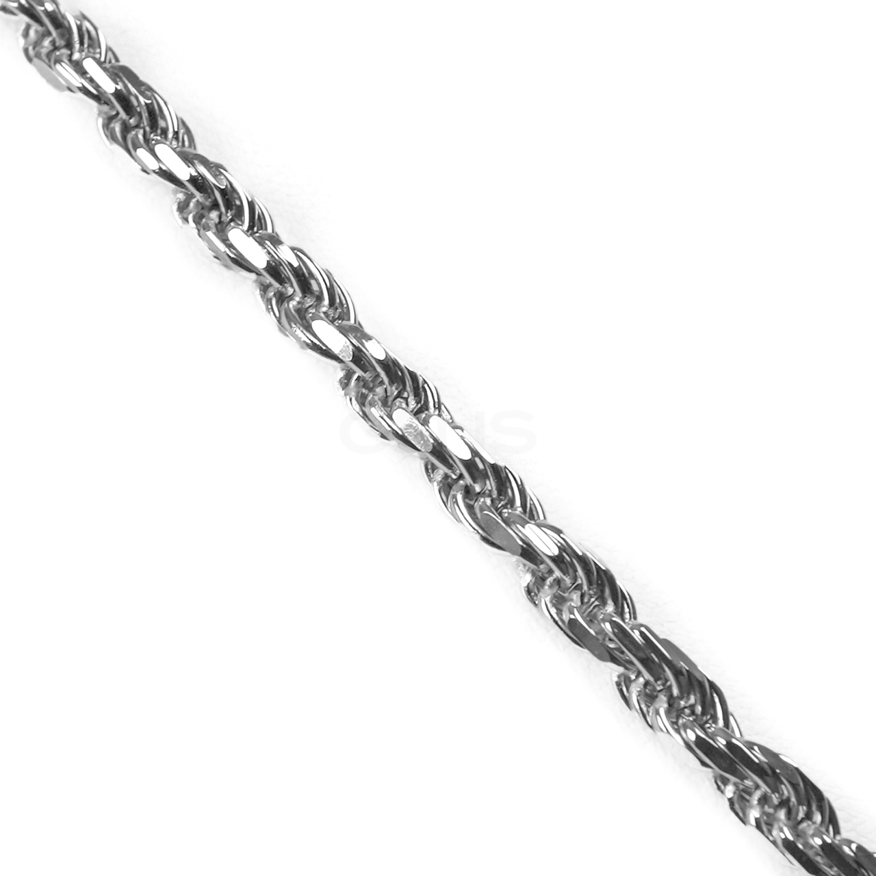 Diamond-Cut Rope Chain