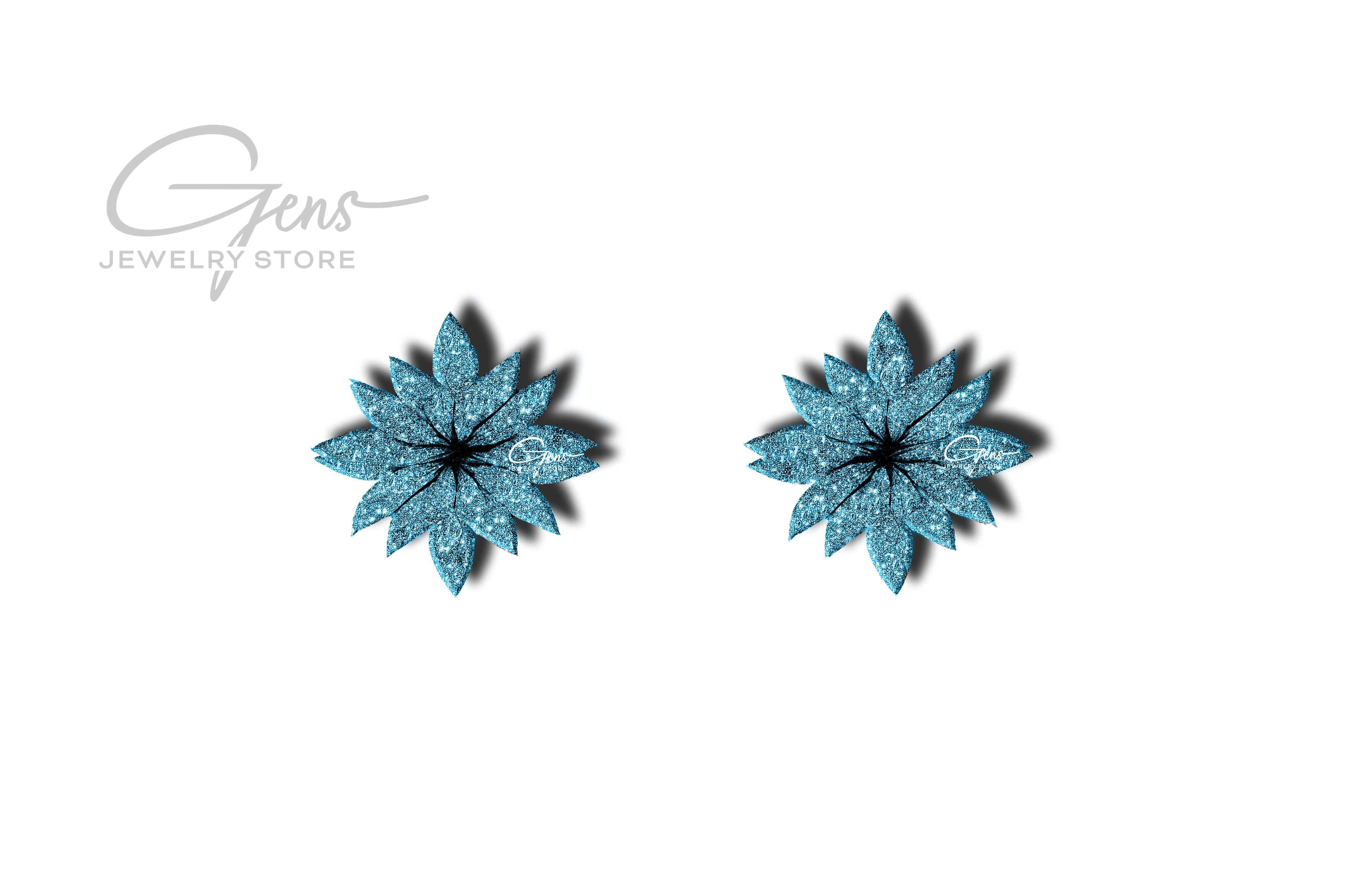 Moissanite Star Blossom Earrings