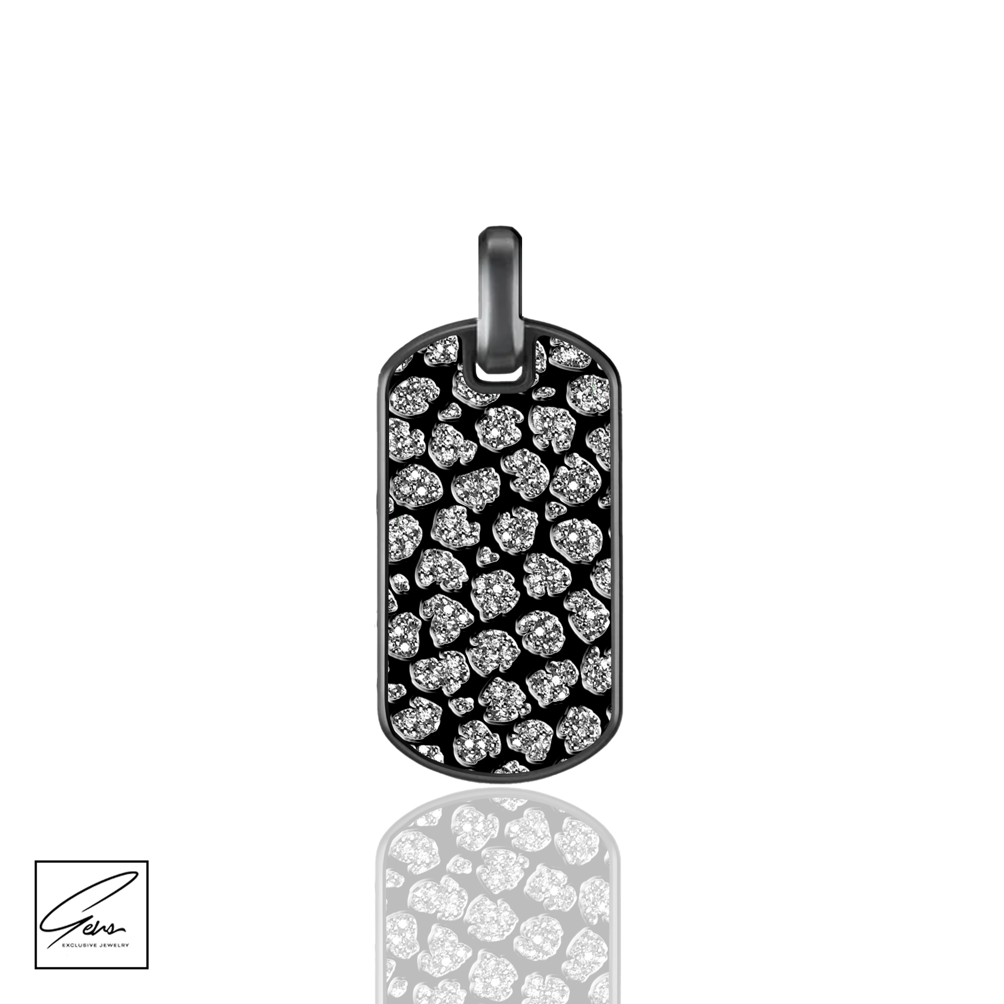 Animal Print Dog Tag