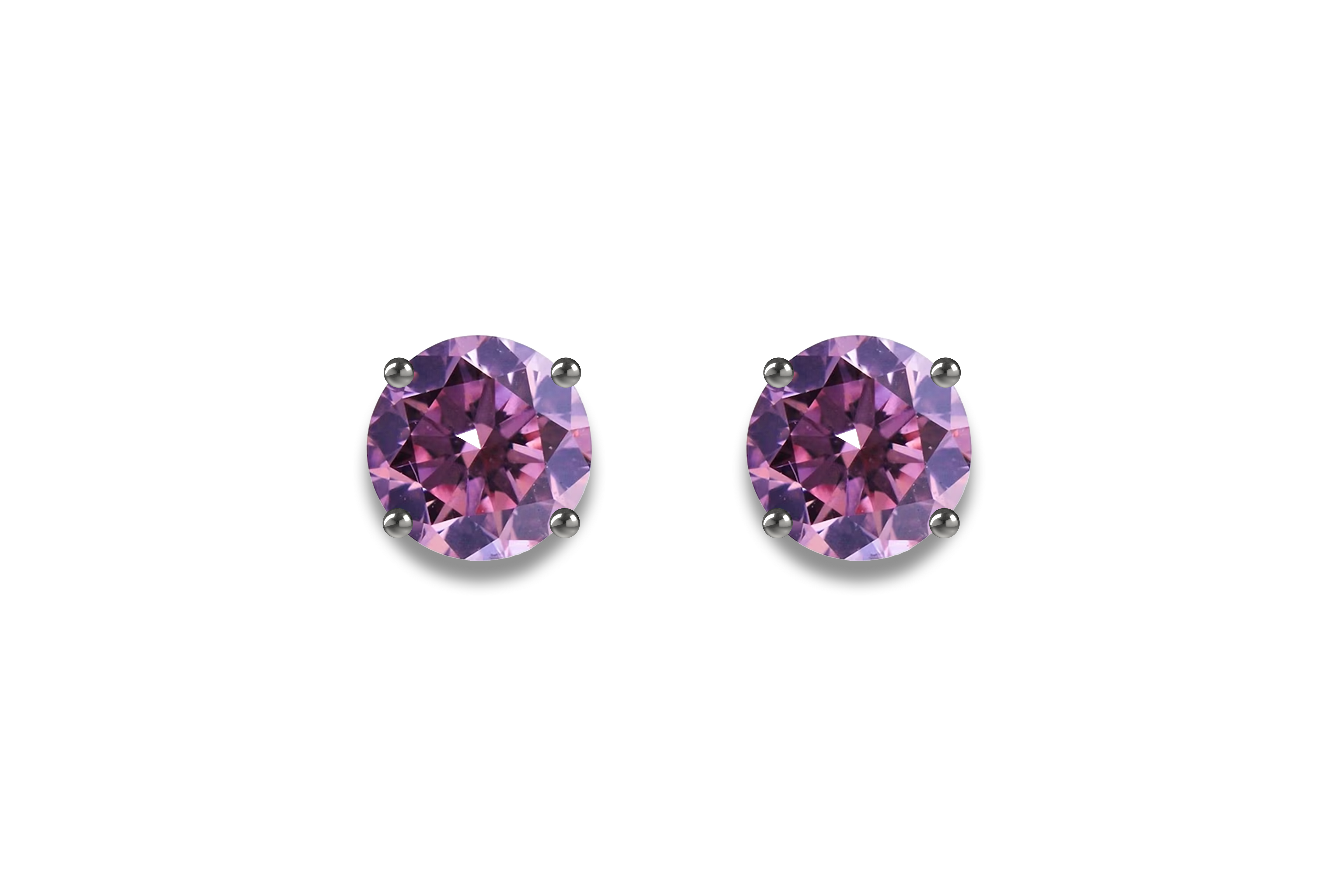 Moissanite Lavender Studs