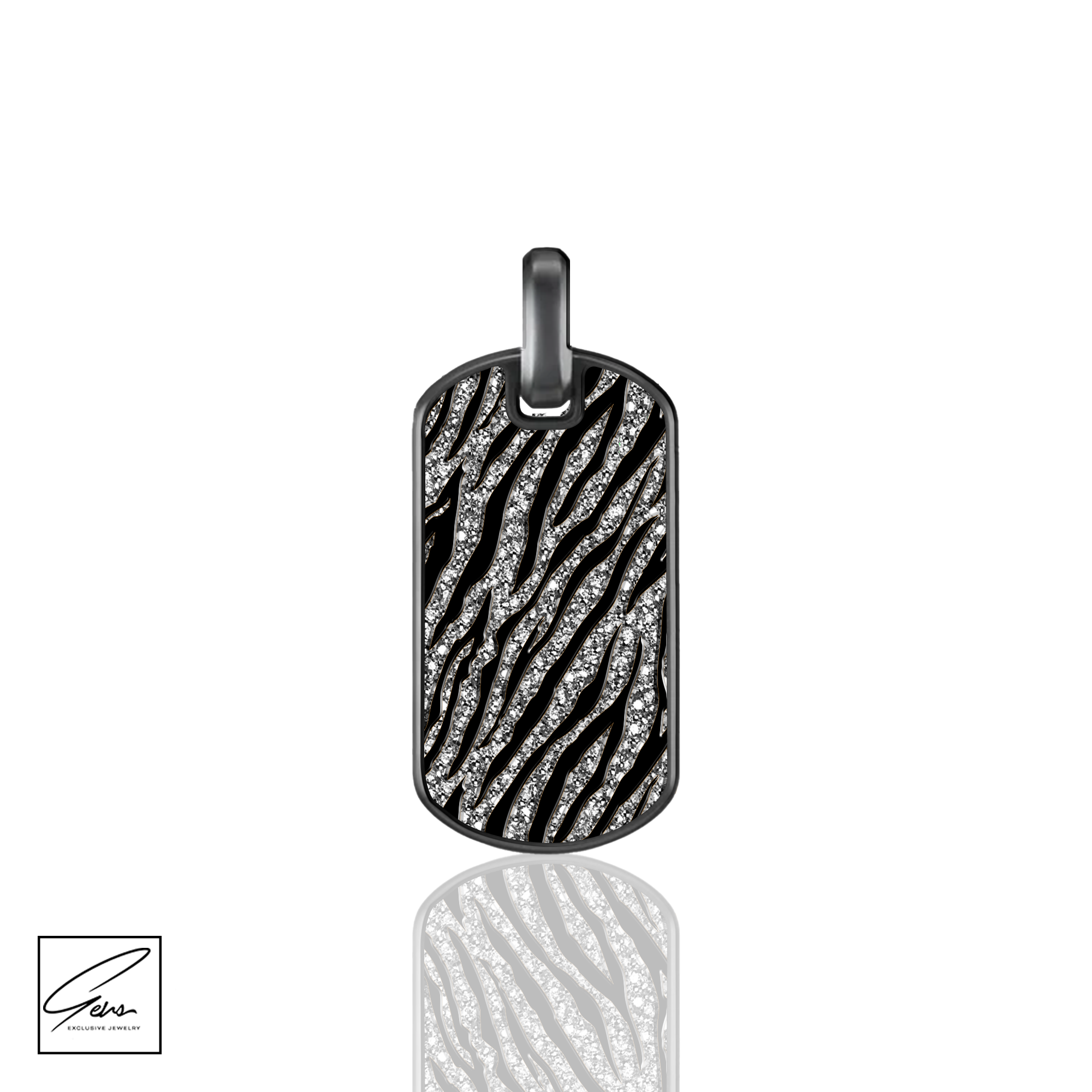 Animal Print Dog Tag