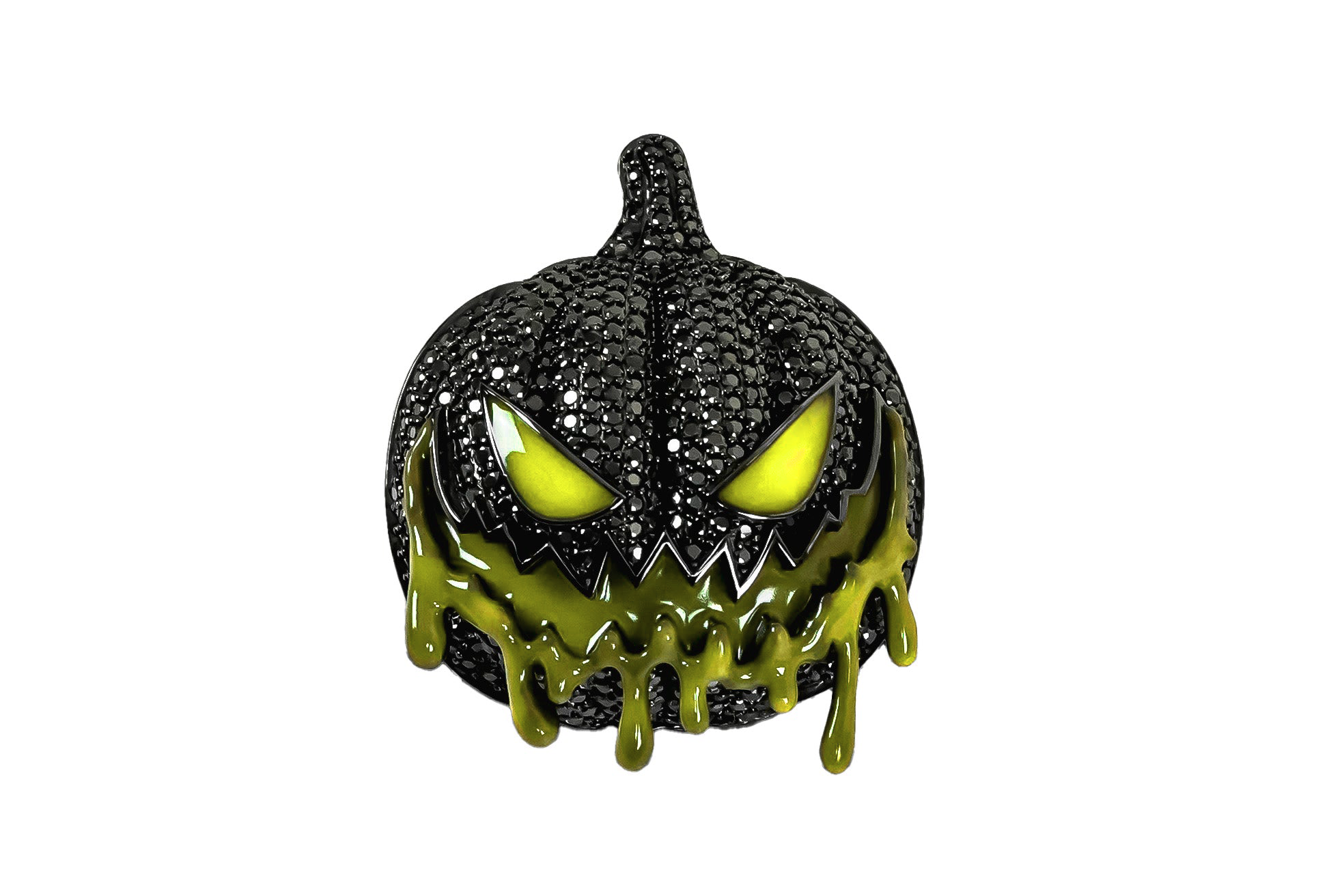 Yellow Jack O' Lantern Pendant